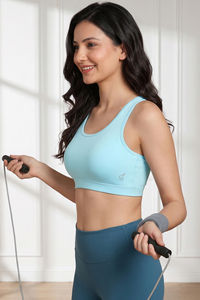 Zelocity Low Impact Quick Dry Sports Bra - Spun Sugar — thumbnail 2